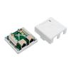 Shielded Cat6 Junction Box Single Dual Port For Stable Wiring Wall Or Desk Network Panel With Gold Plated Connections