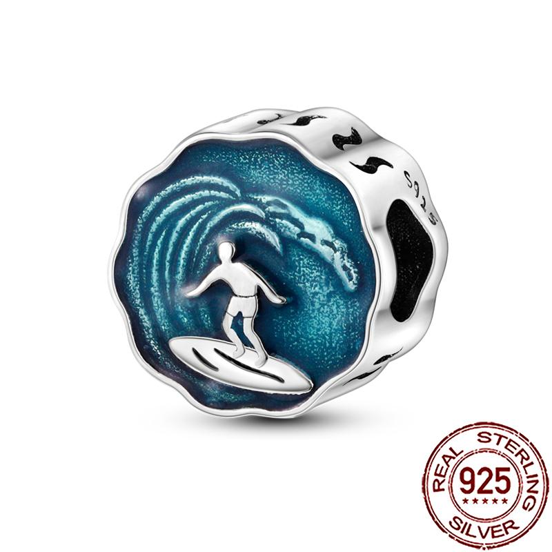 Uroki Oceanu Miedziana Rozgwiazda Muszla Ślimaka Ośmiornica Żółw Morski Ryba Koraliki Pasują do Bransoletki Naszyjnika Kobiety DIY Biżuteria