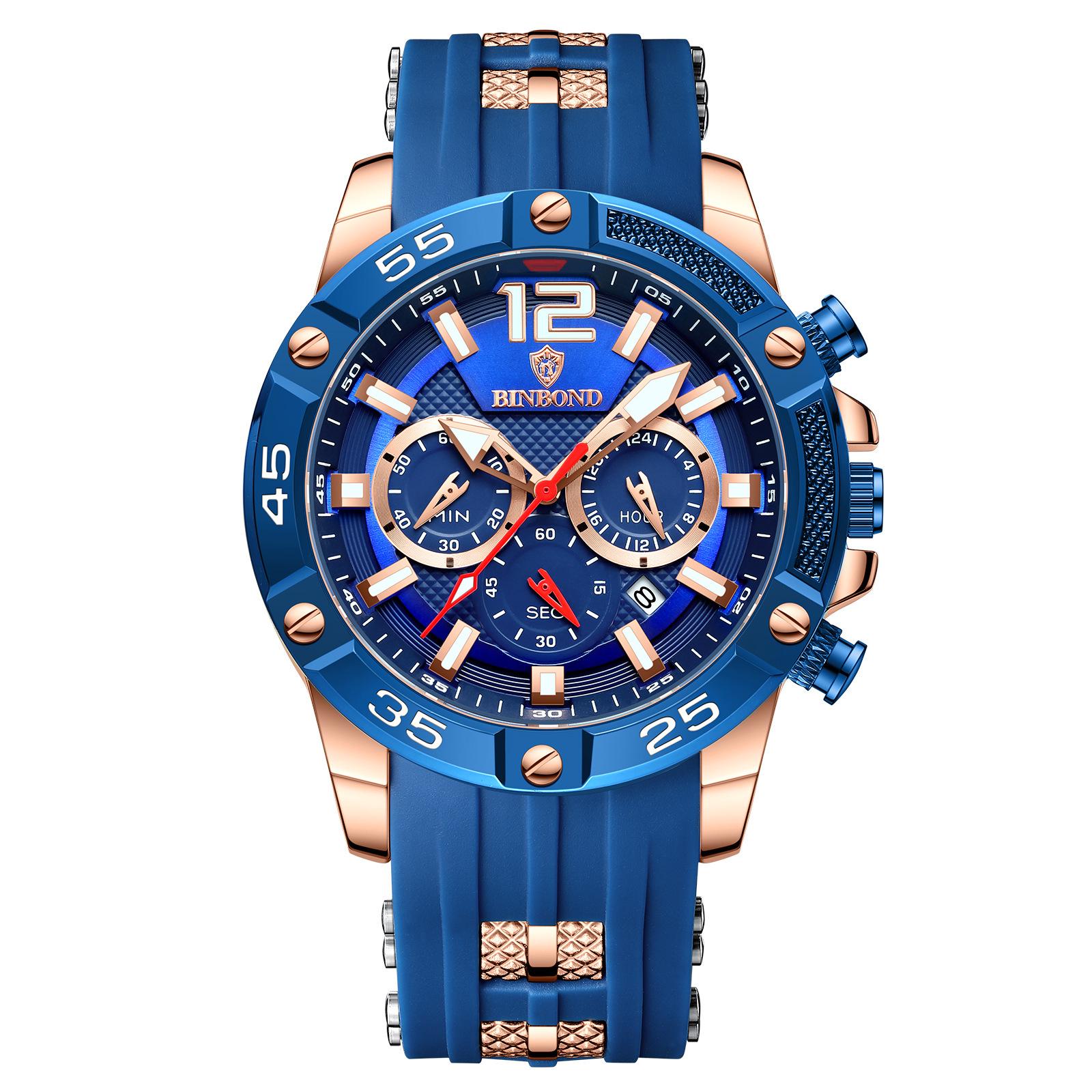 Genuine Men s Automatic Waterproof Multifunctional Business Fashion Watch with Calendar