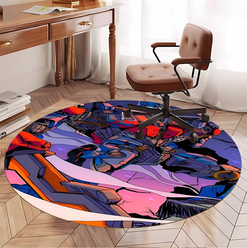American science Pattern Round Rug, Indoor/Outdoor Mat, for Picnic, Gameroom, Bedroom, Office, Living Room, Home Decor Carpet, Birthday Gift