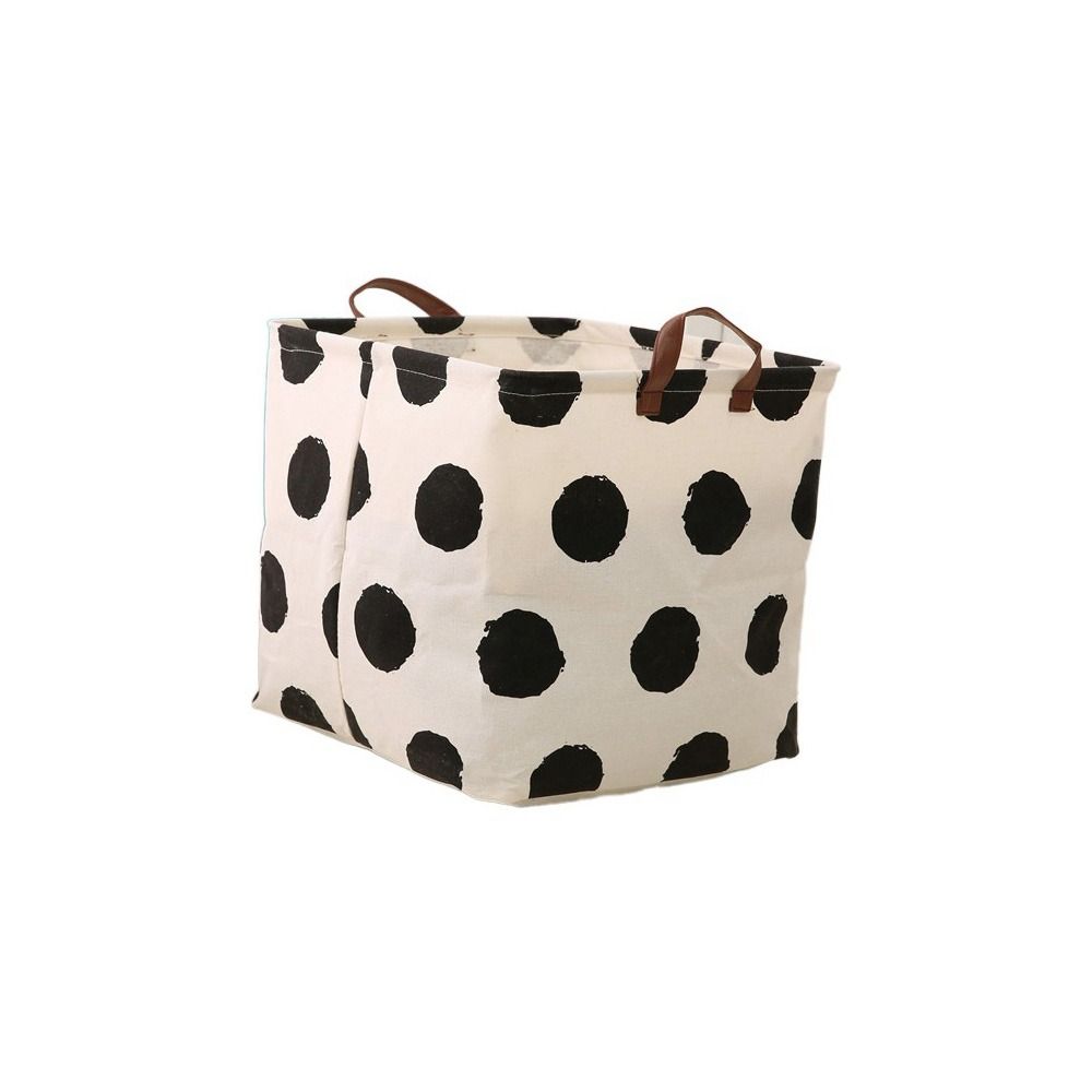 Wäschekorb aus Baumwolle und Leinen mit großer Kapazität, süßer Druck, Kleinigkeiten, Wäschekorb für den Schreibtisch