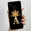 For Huawei Nova 8i Honor 50 Lite Crown Initial Letter Couple Phone Case Nova8i Honor 50Lite Soft Silicone TPU Protective Casing