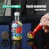 Marcador de Tinta de Grande Capacidade para Retoque de Carro Impermeável Resistente ao Desbotamento Caneta à Base de Óleo para Metal Pneu Madeira Secagem Rápida Caneta de Reparo para Inscrição em Pedra