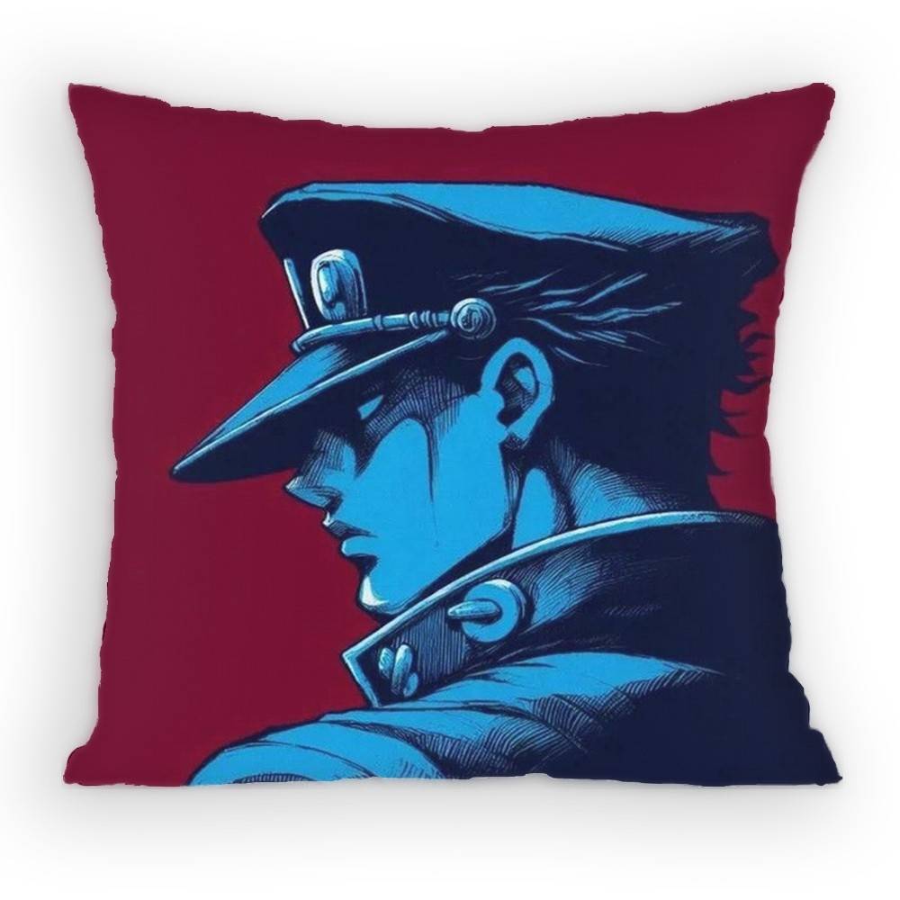 Anime JoJo Kujo Jotaro Pillow Case Sofa Living Room Bedroom Headboard Backrest Cushion Square Cushion Nap Time