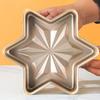 Kohlenstoffstahl Sternform Kuchenform Wiederverwendbar Kreativ Sechseckige Brotform Multifunktion Leicht zu reinigen Antihaft Backform Ofenverwendung
