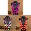 Bohemian Geometric Wooden Bead Multilayer Necklace And Earring Set For Women