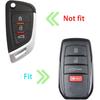 Key Fob Cover for Toyota Tundra Accessories -2024 2025 2026, for Tacoma 2024 2025 2026 Leather Key Cover, for Camry 2025 2026 Key Protector Case, Key