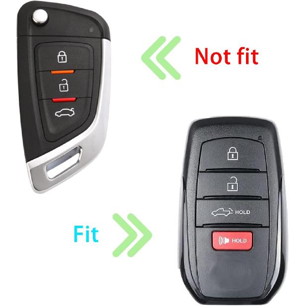 Key Fob Cover for Toyota Tundra Accessories -2024 2025 2026, for Tacoma 2024 2025 2026 Leather Key Cover, for Camry 2025 2026 Key Protector Case, Key