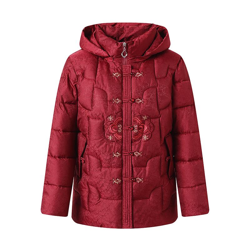 Women's Winter Cotton Jacket: Thickened Coat for Middle-Aged & Elderly, Chinese Style for 60s-70s Ladies