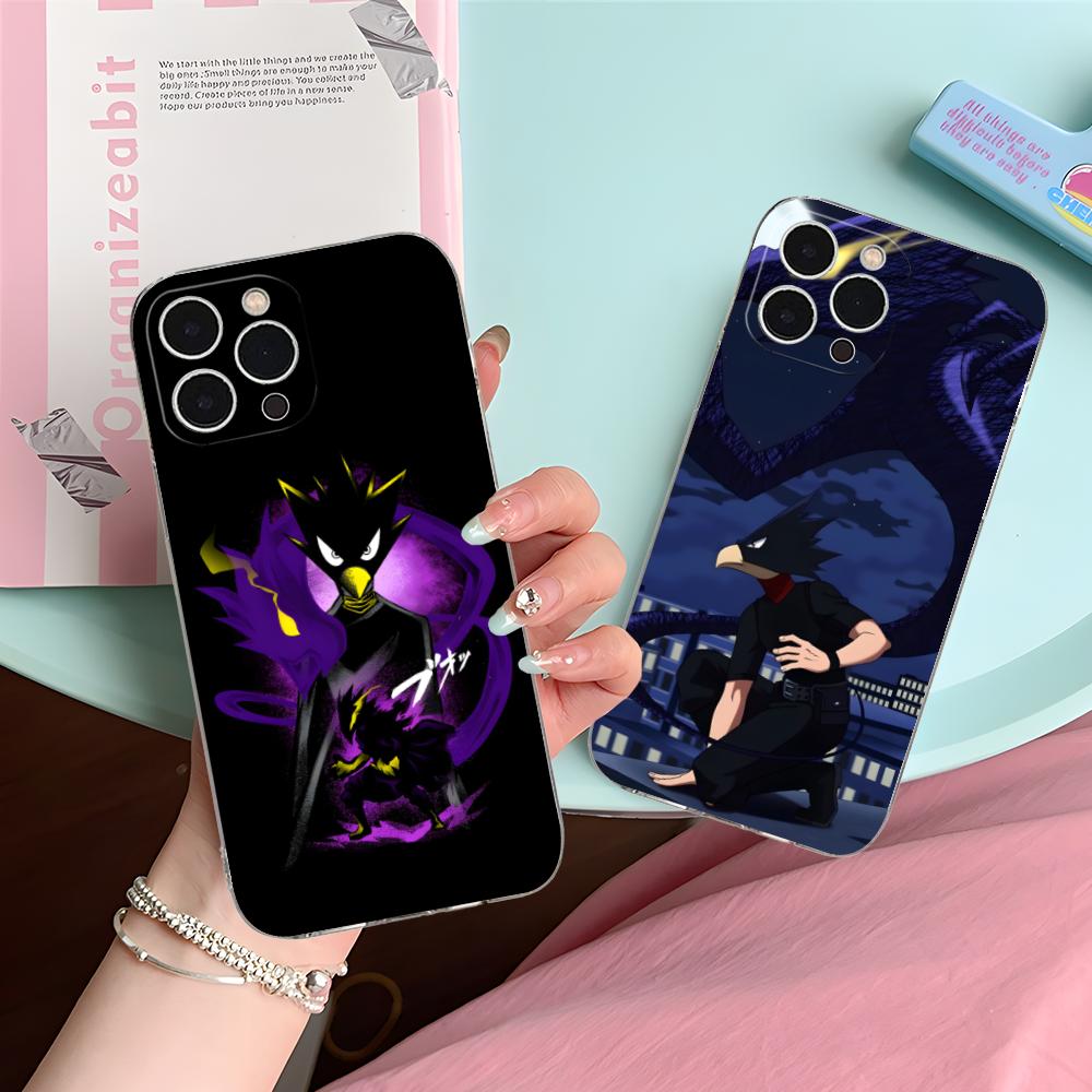 MHA Tokoyami Mobile Phone Case for iPhone 17 16 15 14 13 12 11 X XR XS Air Pro Max Plus Mini Clear Colorful Cover Cover Pretty