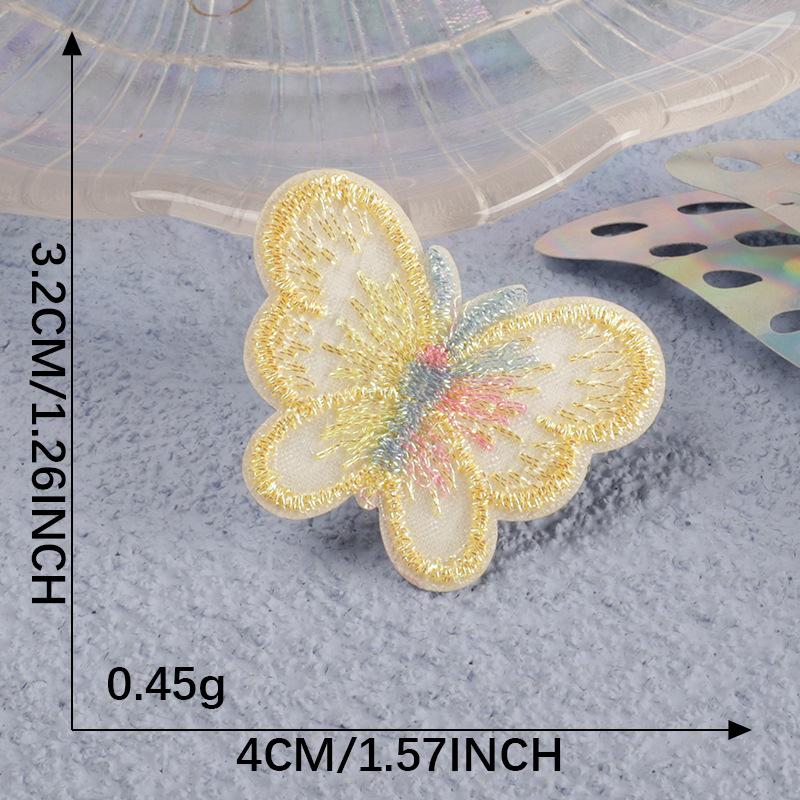 Original Embroidery Label Accessories Self-Adhesive Patch Sticker Mesh Bow Clothing Accessories Patch Embroidery Sticker Cloth Sticker