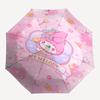 1pc Kuruomi Umbrella Portable Folding Umbrella Iron Frame Hole Bone Structure Outdoor Home Umbrella