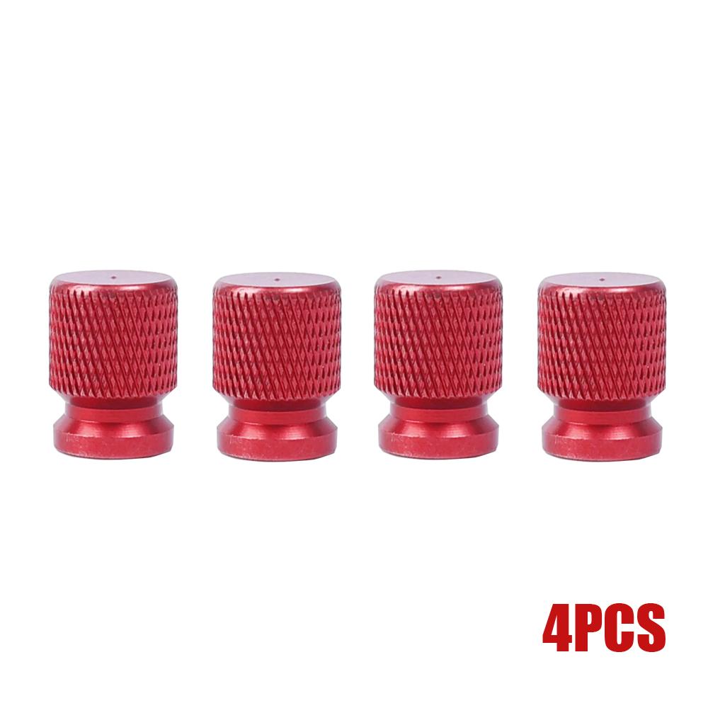 4Pcs Tire Valve Caps Aluminum Car Wheel Plugs Auto Tyre Stems Cap Tyre Rim Stem Covers Universal Car Exterior Accessories