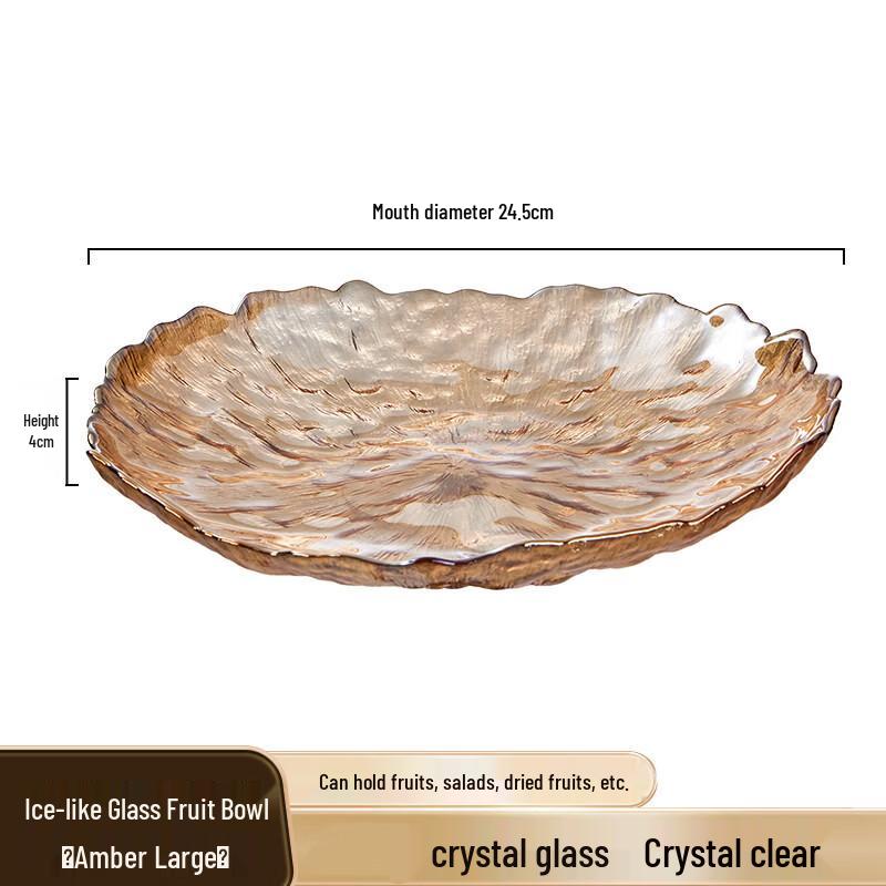 Xiang Chong New Chinese Style High-Footed Glass Fruit & Snack Plate