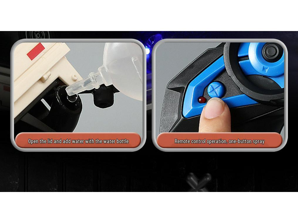 Remote Control Sound & Light Drift Van - Double Door Simulation Toy Car for Kids