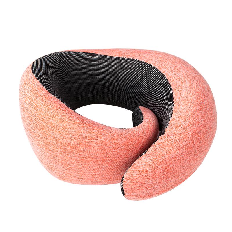 U-Shaped Memory Foam Travel Neck Support Pillow - Portable and Storable Snail Design