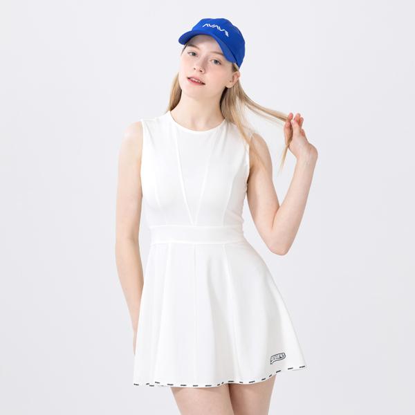 AVAVE Women'S Cutout Sleeveless Dress Ivory