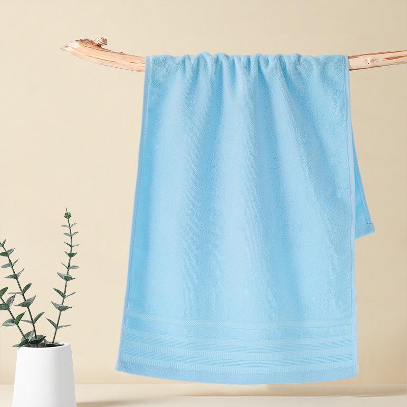 Gaoyang Dickes Reines Baumwoll-Weiches Wasserabsorbierendes Handtuch, Einfarbig, Erwachsenen-Waschlappen