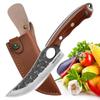 Stainless Steel Kitchen Knife Professional Boning Knife Skinning Knife Meat Cleaver Forged Butcher with Cover