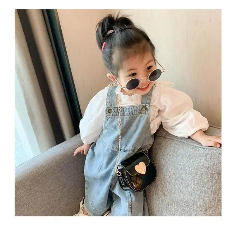 Lindas Bolsas Transversais Infantis de Couro Envernizado Fofa Mini Bolsa de Ombro para Meninas Pequenas para Crianças Moda Porta-Moedas Pequenas Bolsas de Mão