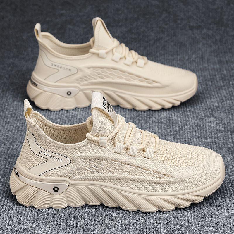 Spring New Golf Shoes Men's Lace Up Comfortable Casual Walking Shoes Outdoor Jogging Shoes