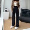 Wide-leg Casual Pants Women's Spring and Autumn New High-end Straight-down Suit Pants