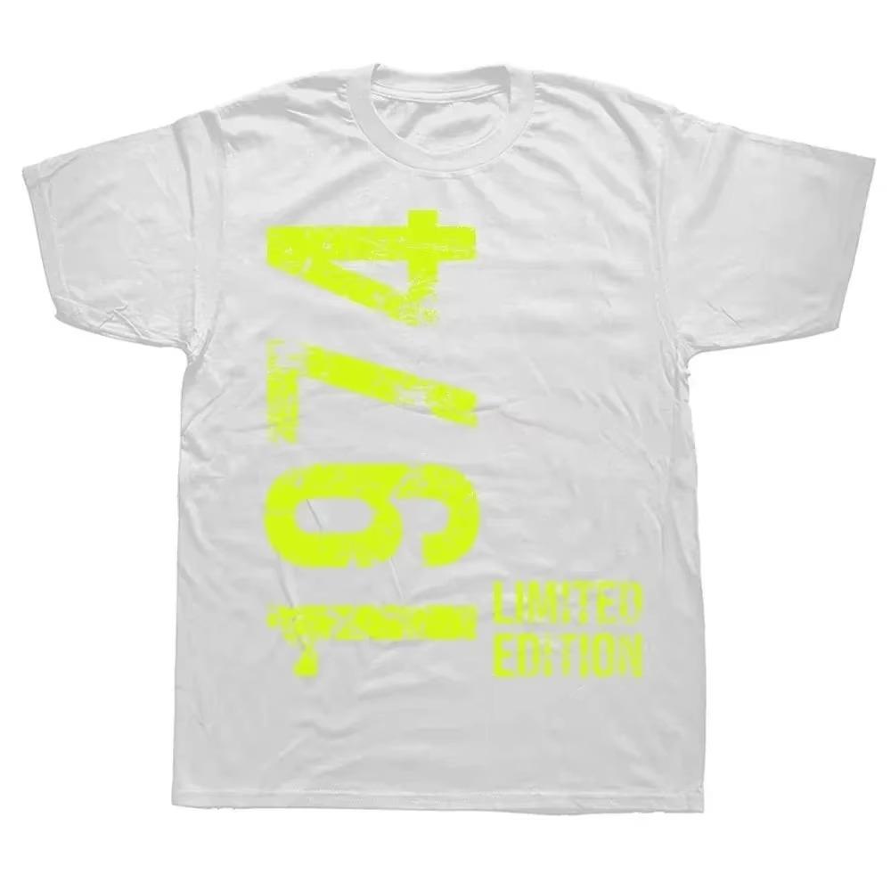 Herren Damen T-Shirt zum 50. Geburtstag und Jahrestag 1974 Limited Edition Vintage Baumwolle T-Shirt Geschenk Kurzarm T-Shirt Tops