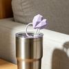Multi-face Heart Silicone Straw Cap Reusable Straw Cover Leak-Proof Dust-Proof Straw Tip Fits 10mm Straws for Water Bottles And Tumblers