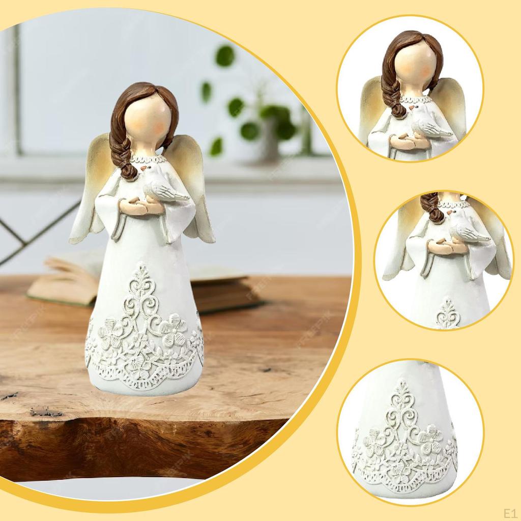 Engel Statue Figur Sammlung Harz Skulptur Desktop Ornament für Büro Wohnzimmer