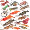 Oenux Ocean Animals Simulation Tiger Prawn Crayfish Shrimp Sea Life Model Figurines Action Figures Collection Toys For Kids Gift