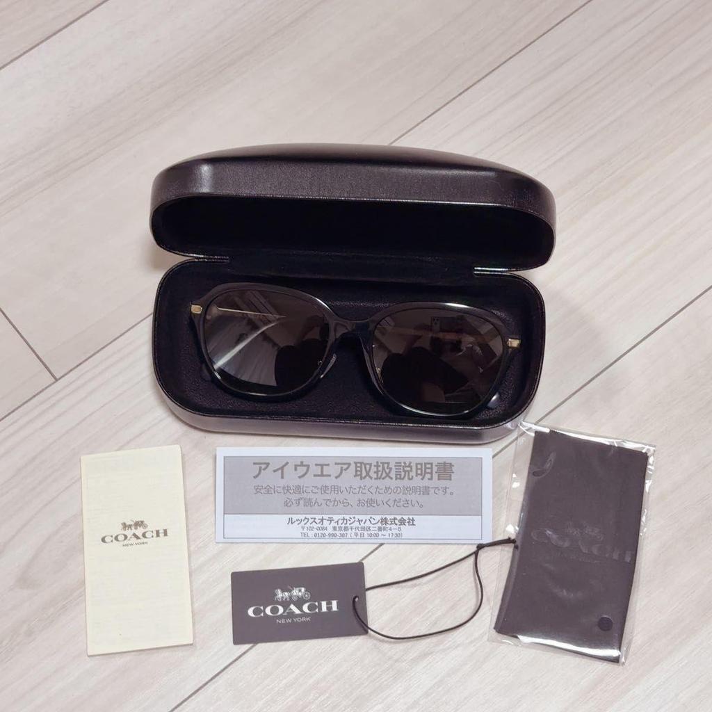 Used COACH Sunglasses HC8332D Women's Black