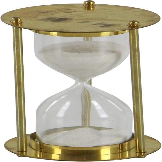 Clepsidră Metal Alamă, 15.24 cm Auriu