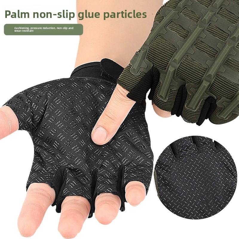 Half Finger Tactical Gloves for Men Women Outdoor Sports Cycling Mountaineering Non-slip Breathable Wear-resistant