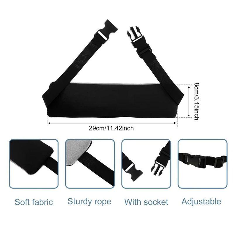 Adjustable Buckles Airplane Travel Pillow Comfortable Upright Sleeping Head Support Strap Soft Portable Neck Support Band Cars