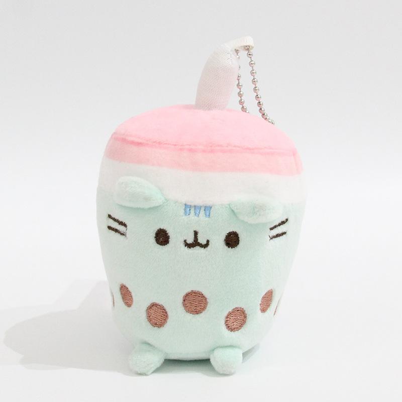 Kawaii Fat Lucky Cat Anime Cartoon Plush Toys Keychain Accessories Soft Stuffed Backpack Pendant Girl Boy Children Birthday Gift
