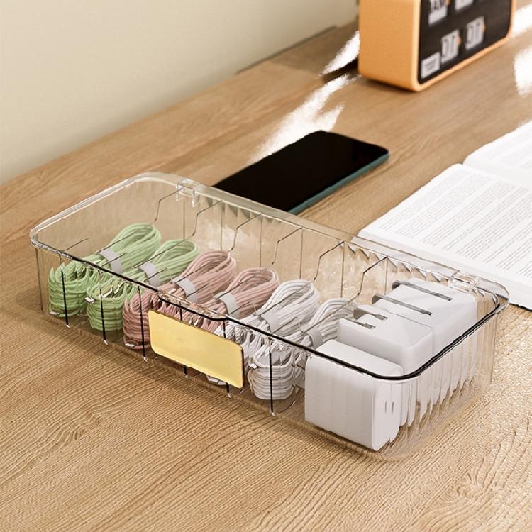 Travel Friendly Cord Keepers Storage Box Securely Store Charger Headphone Cables In Any Environment for Workspaces
