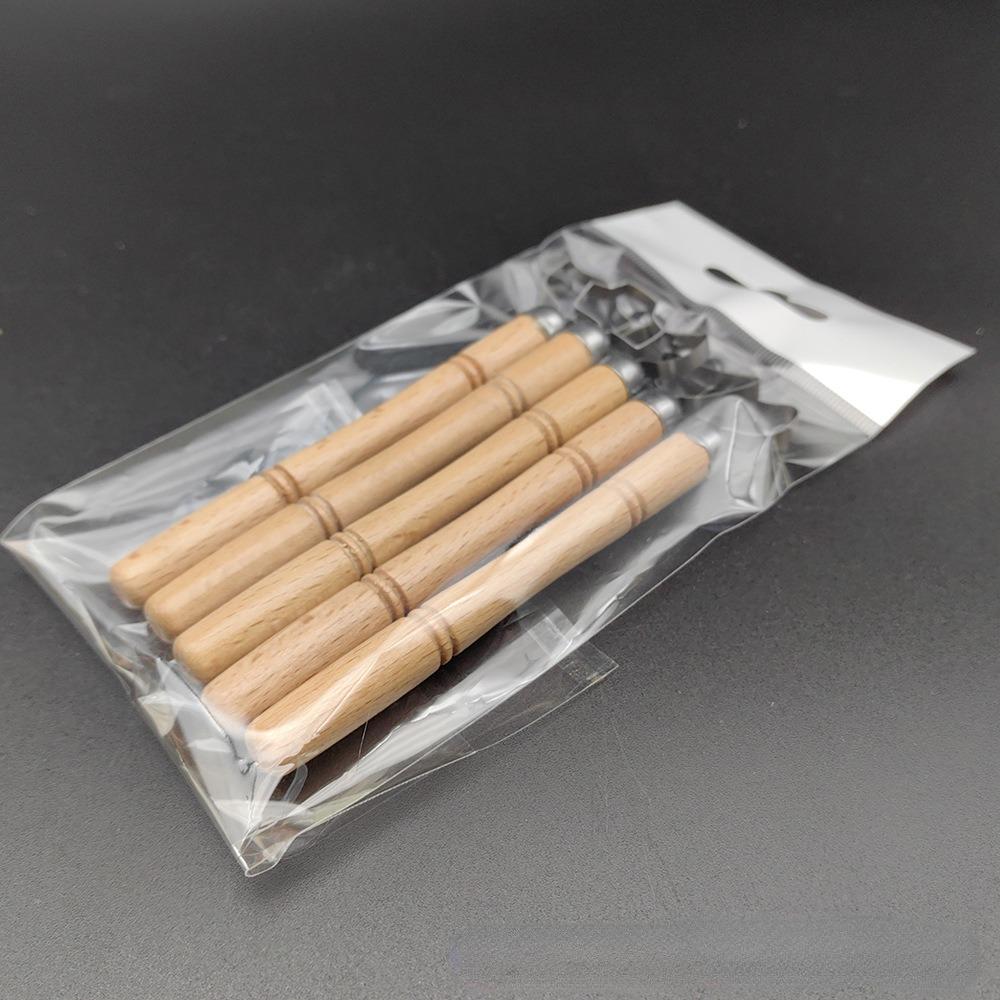 5Pcs Pottery Ceramic Tool Trimming Knife Single Head Ring Scraper DIY Clay Sculpture Carving Texture Scraping Forming Tool