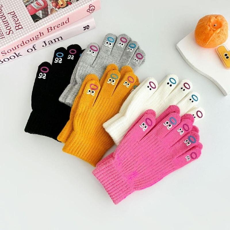 Mouth Mouth Monster Gloves Cartoon Autumn and Winter Knitted Gloves Cute Ugly Cute Creative Cycling Warm Gloves Women