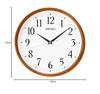 Zegar Seiko Zegar ścienny Naturalny Sterowany radiowo Brązowe drewno Średnica 320 x 52 mm KX264B
