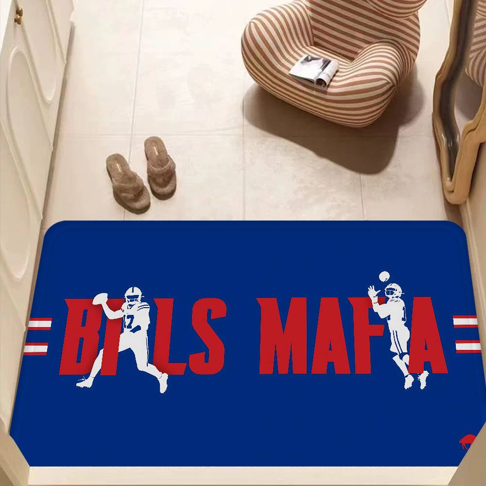 Tappetino da Bagno Cool B-Buffalo-B-BillS Antiscivolo Assorbe Acqua Striscia Lunga Cuscino Tappetino per Camera da Letto Zerbino di Benvenuto
