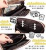 Lizdays Wallet Shoulder Crossbody Bag, Pochette, Women's, Multi-Storage (Black)