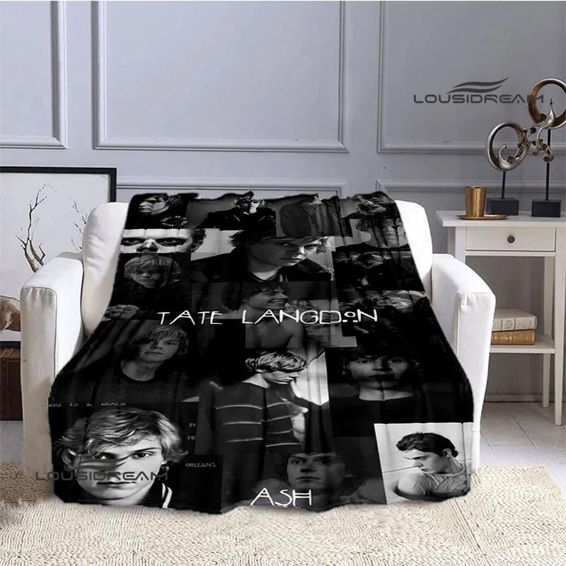 3D Evan Peters Muster bedruckte Decke Mode hält warm schöne Decken weiche und bequeme Decke Geburtstagsgeschenke