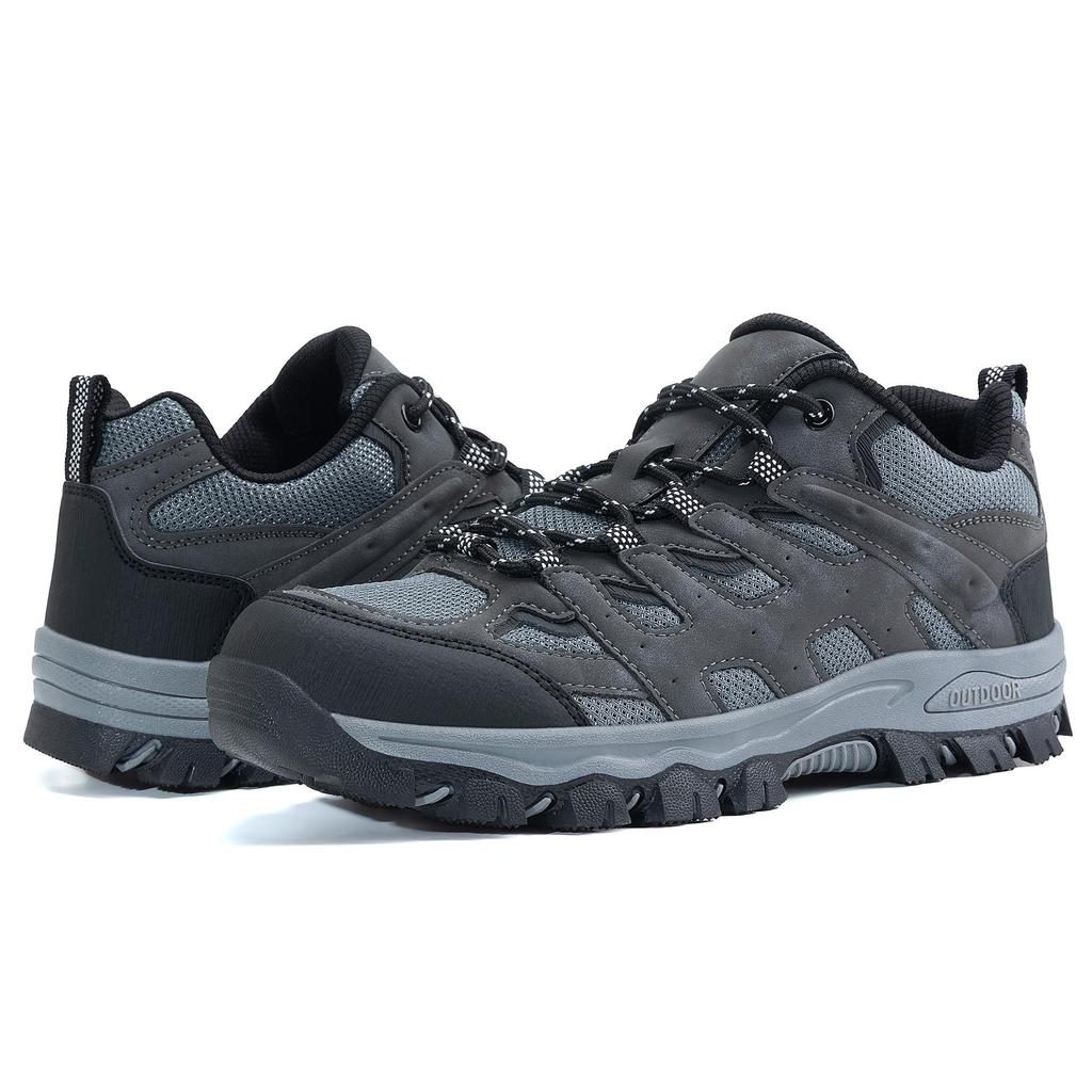 Men's Large Size Thick Sole Mesh Hiking & Trekking Shoes - Outdoor Casual Footwear