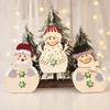 Newest Christmas Wooden Pendant Crafts Xmas Tree Ornaments Christmas Tree Decoration for Home Natal New Year