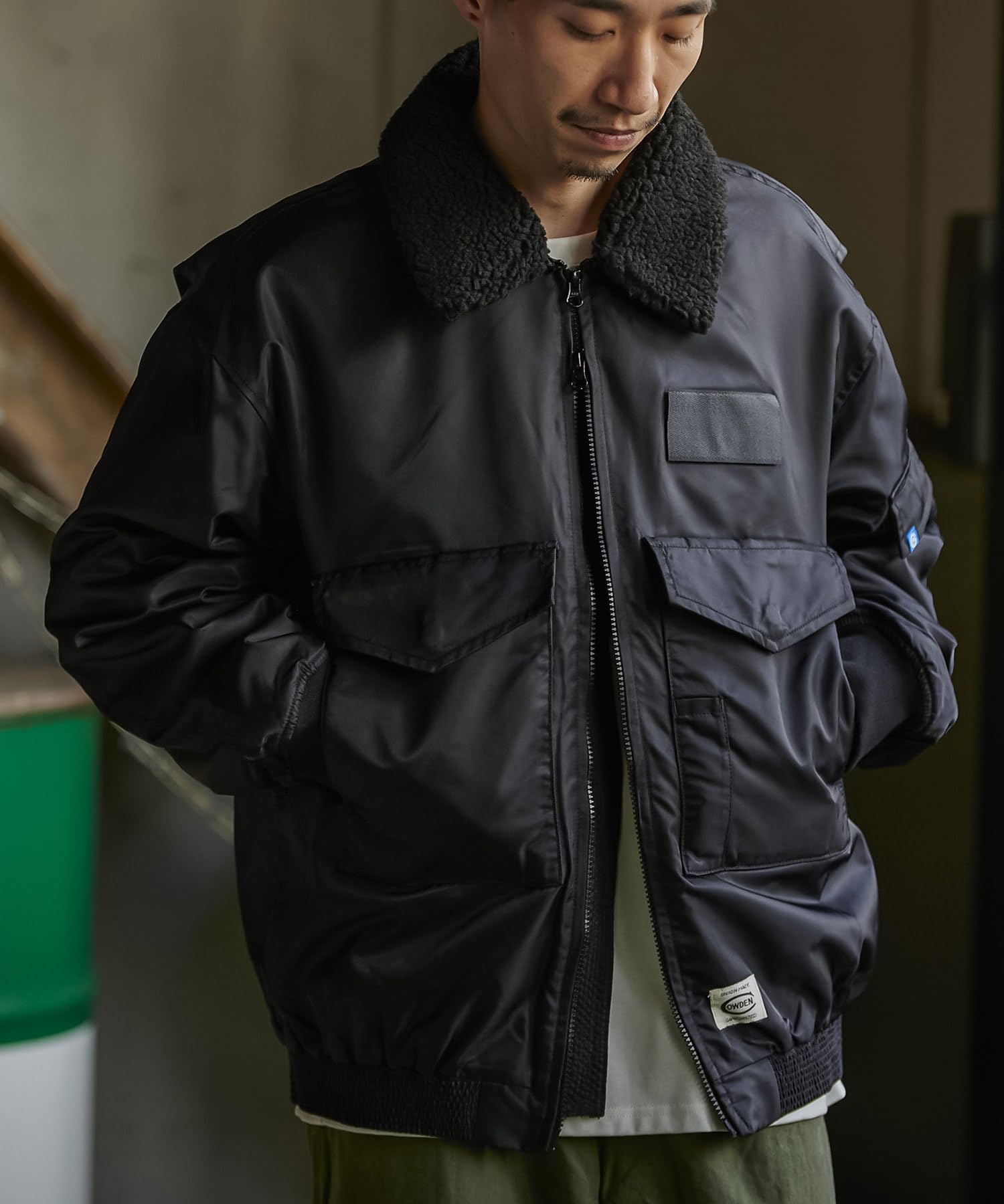 

GORDON MILLER Men s COWDEN x GORDON MILLER WEP Jacket, Size L, Black, 1629726