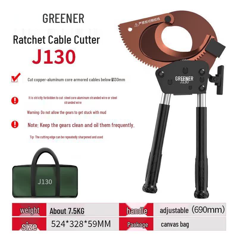 Greener Ratchet Cable Cutter J130