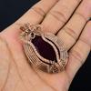 Ruby Pendant Gemstone Jewelry, 999 Copper Wire Wrapped Handmade Pendant, Latest Design Jewelry