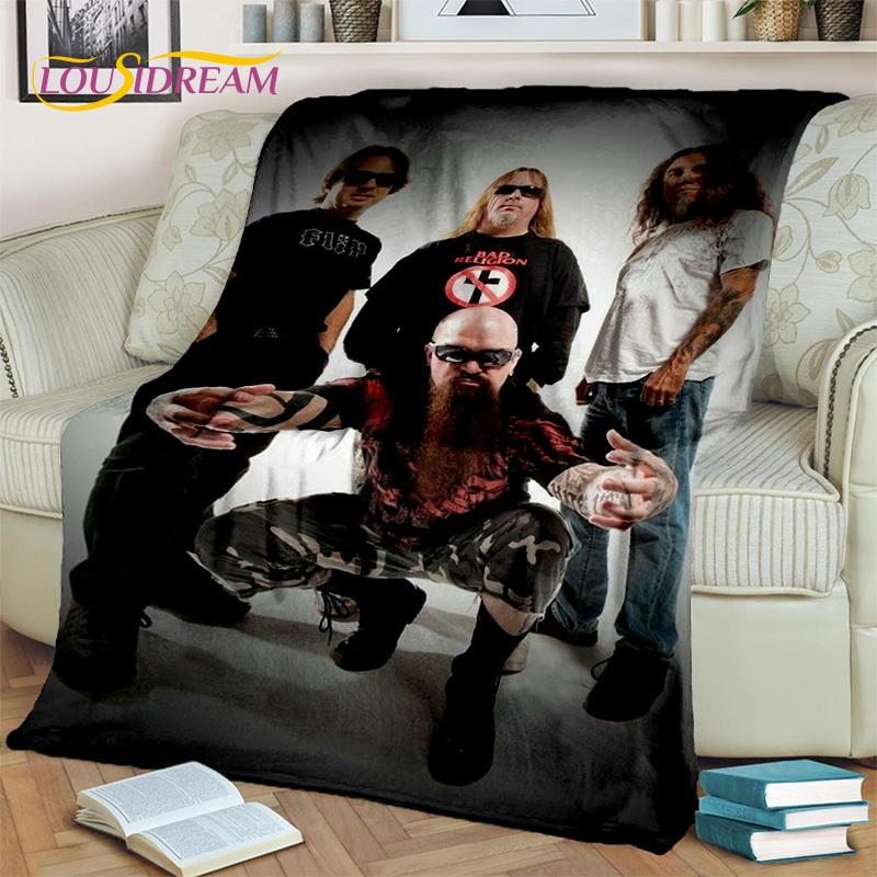 Rock Heavy Metal Slayer Band Blanket,Soft Throw Blanket for Home Bedroom Bed Sofa Picnic Travel Office Rest Cover Blanket Kids