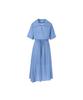 VISITINNEWYORK Zip-Up Half-Open Waist-String Long Dress (Va5Op73)