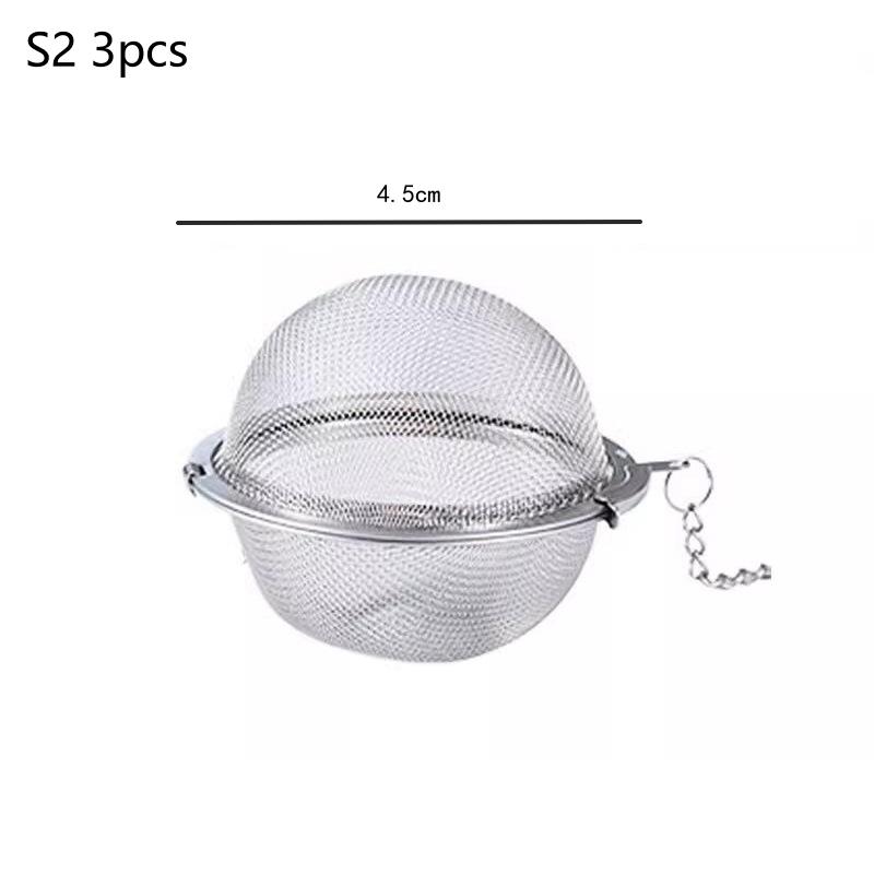 1/3/5Pcs Tea Infuser Stainlesss Steel Mesh Tea Ball Tea Strainers Tea Infuser Strainer Filters For Loose Tea Herbal Spices